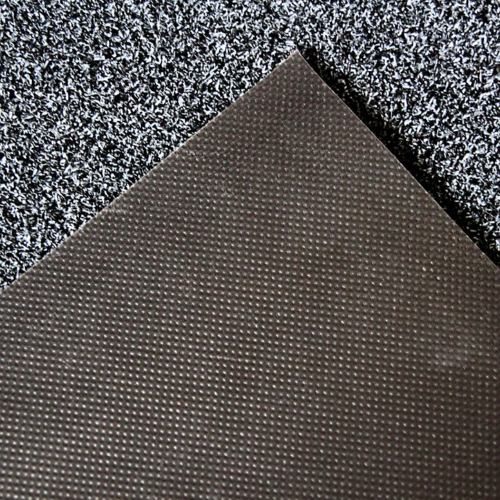 Tapis d'entrée Cres GoodHome gris L.60 x l.90 cm