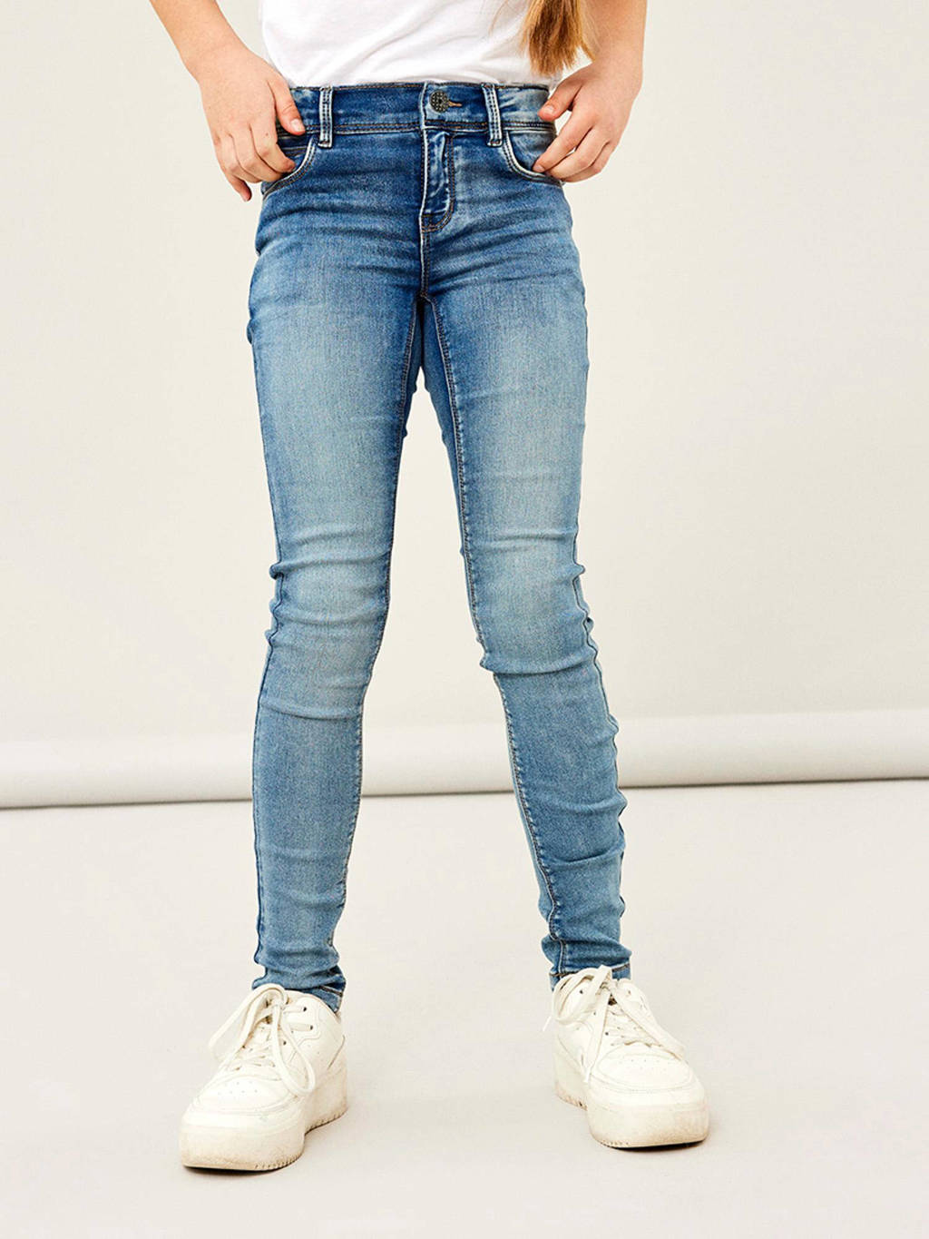 NAME IT skinny jeans NKFPOLLY medium blue denim