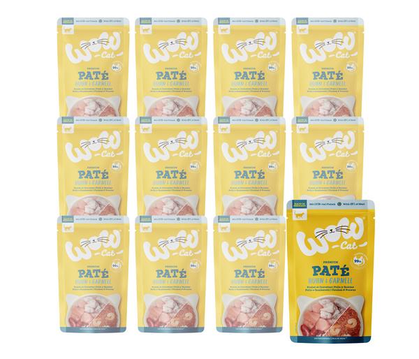 WOW® Cat Nassfutter für Katzen Premium Paté