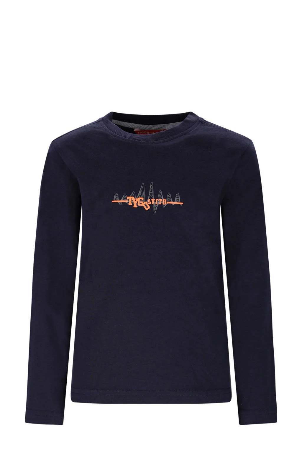 TYGO & vito longsleeve donkerblauw