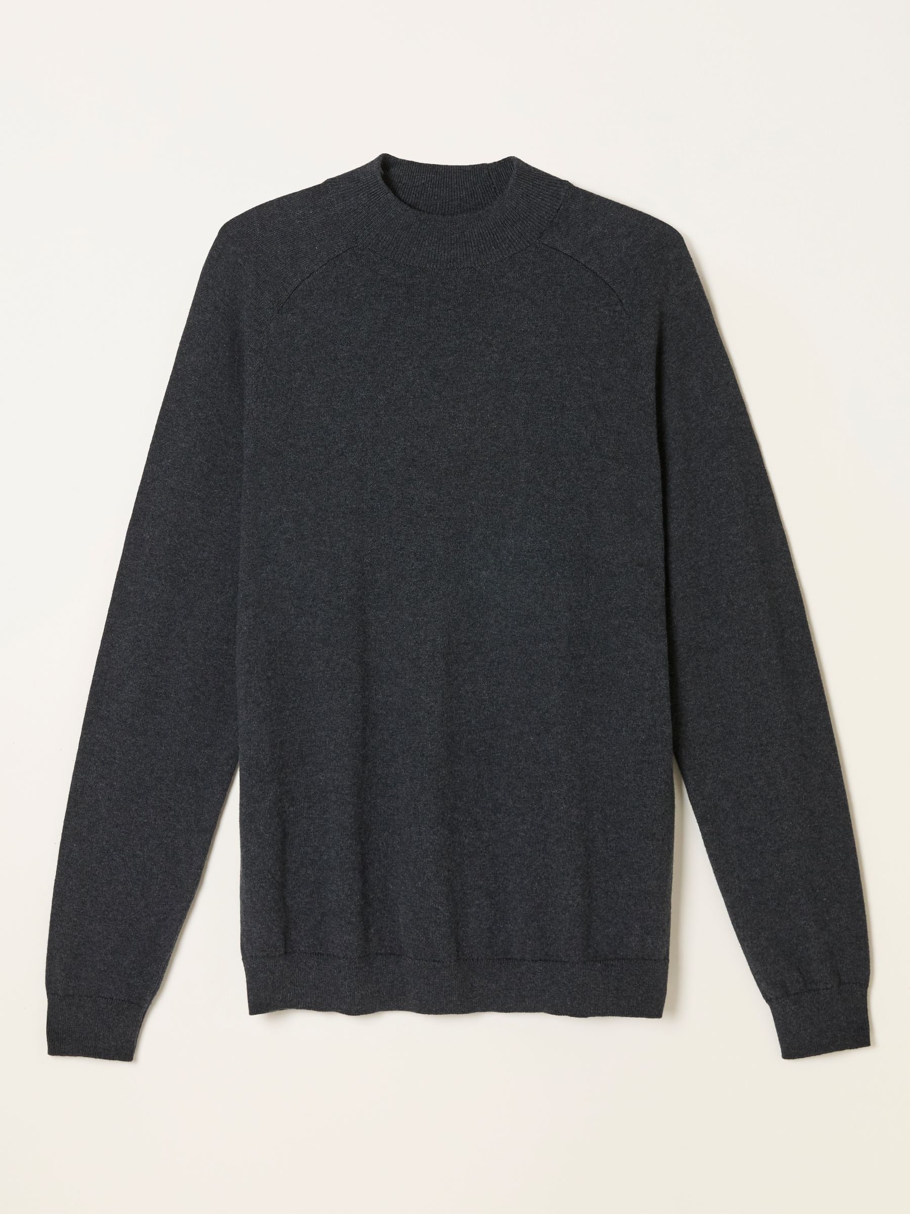 Antraciet - FatFace Knitted Turtle Neck Jumper