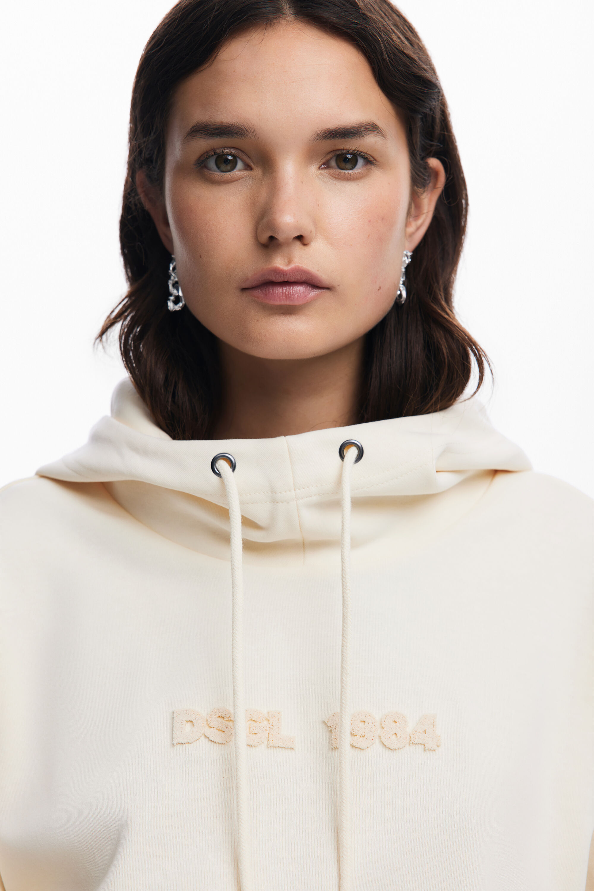 Sudadera oversize abertura mangas