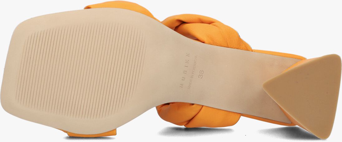 NUBIKK oranje nubikk muiltjes triangle twist