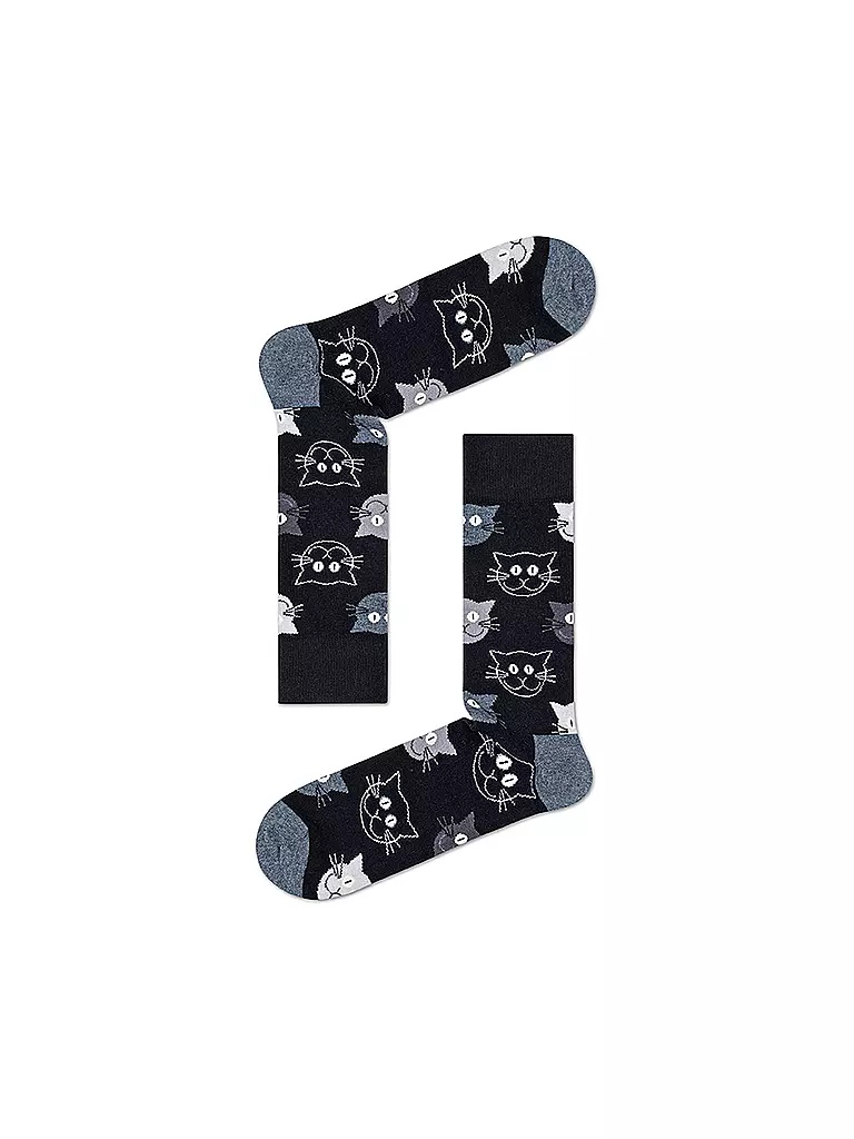 HAPPY SOCKS Herren Geschenkbox Socken CATS 3-er Pkg. multi bunt