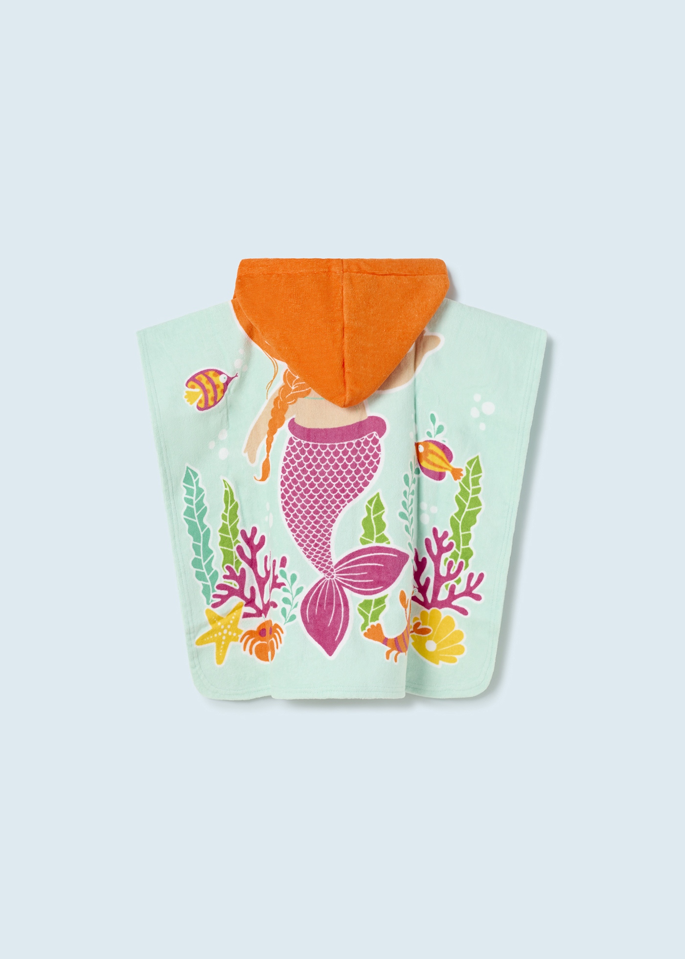 Poncho toalha fantasia de algodão sustentável para bebês