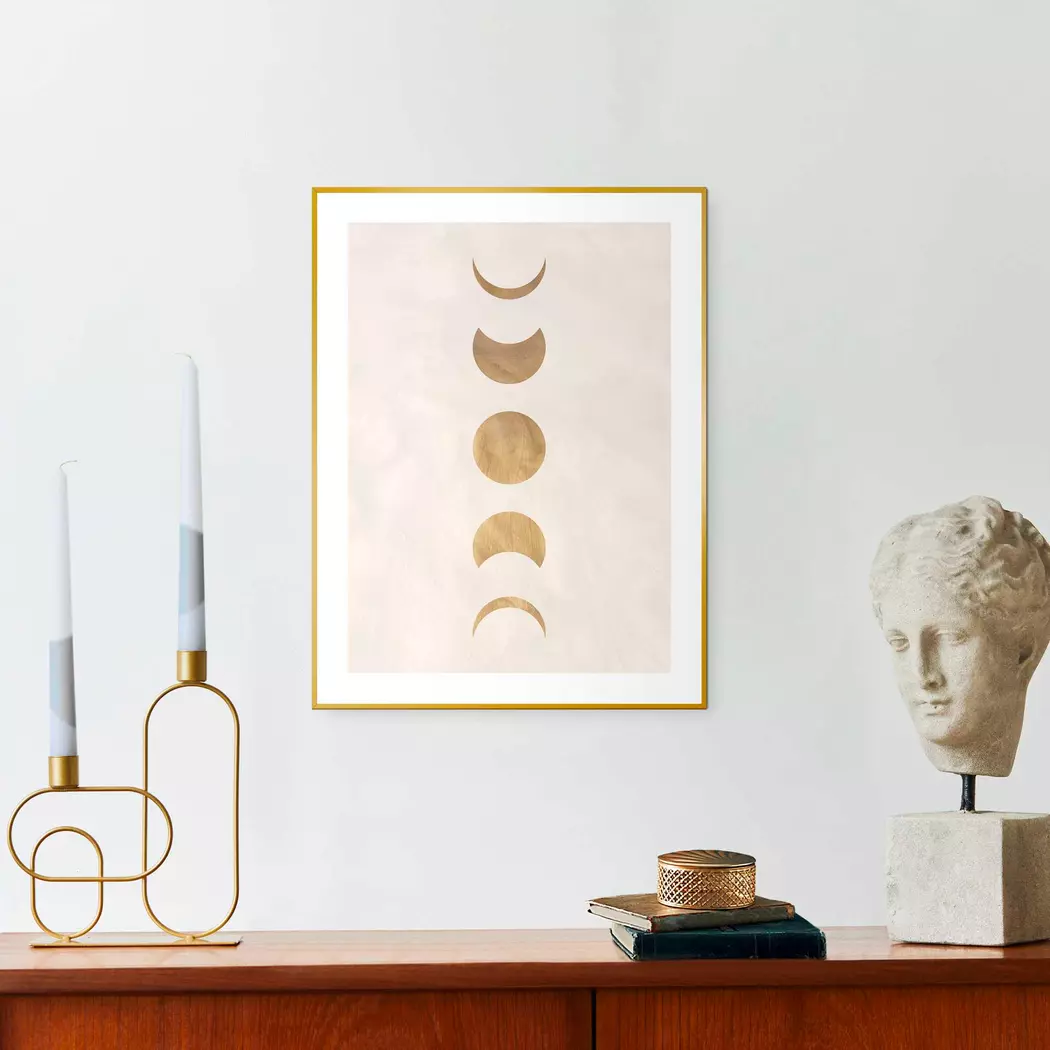 Wandbild 30 x 40 cm Moonphases