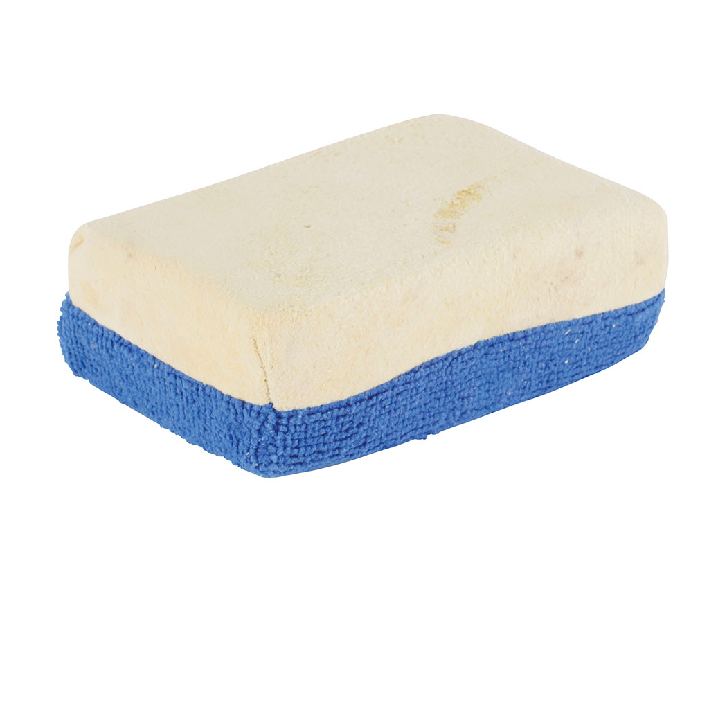 Éponge microfibre et chamois 4x8x12cm