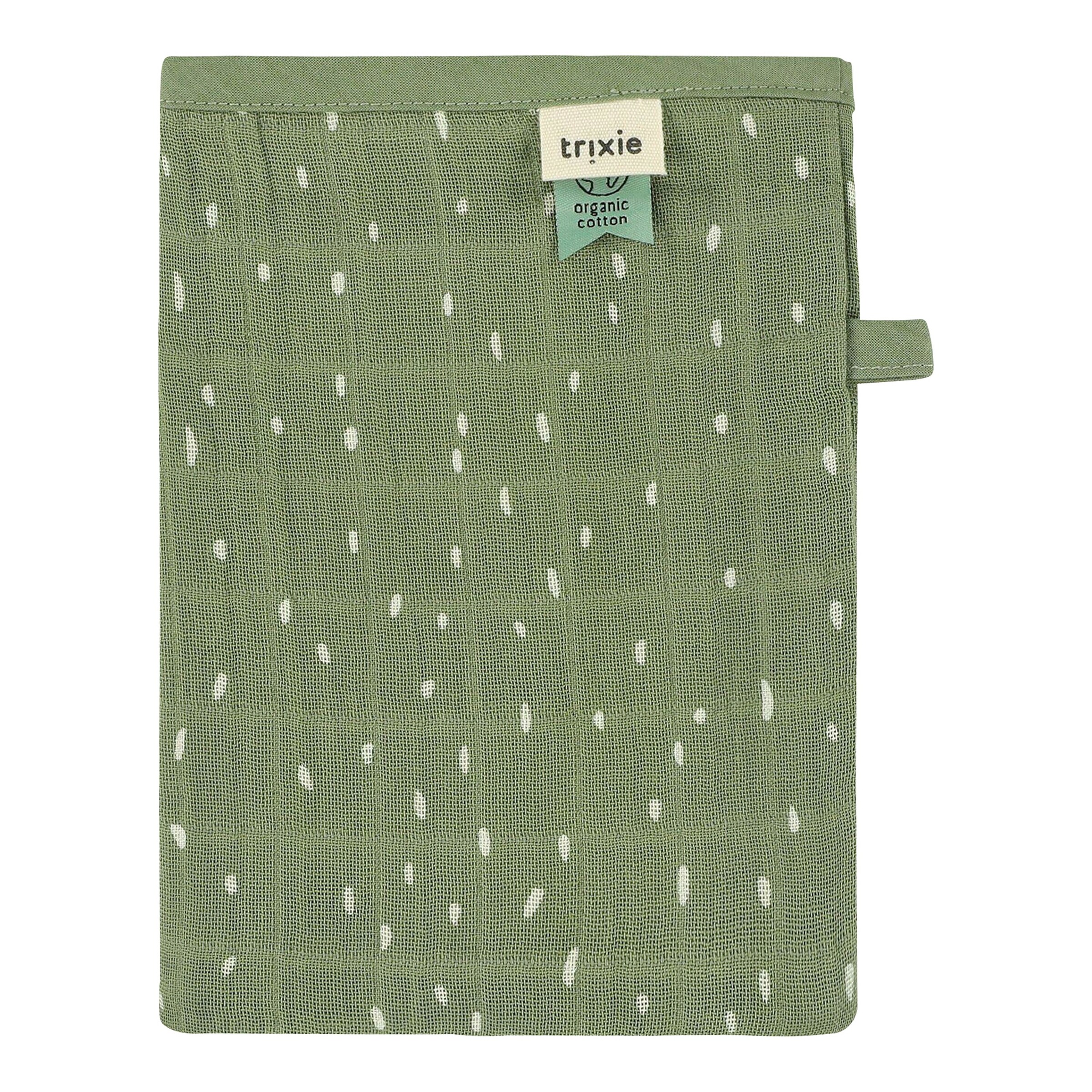 trixie 3er-Pack Waschlappen aus Mull Daring Dino