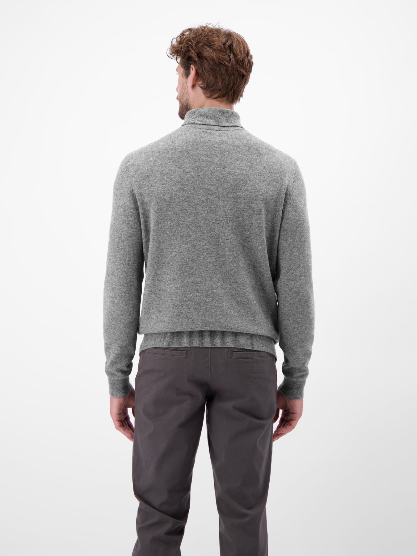Herren Rollkragenpullover aus Woll-Kaschmir-Mix – lässige Optik, wärmender Tragekomfort