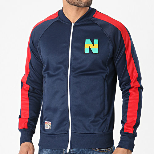 Veste Zippée A Bandes Olive Et Tom New Team 2 Bleu Marine