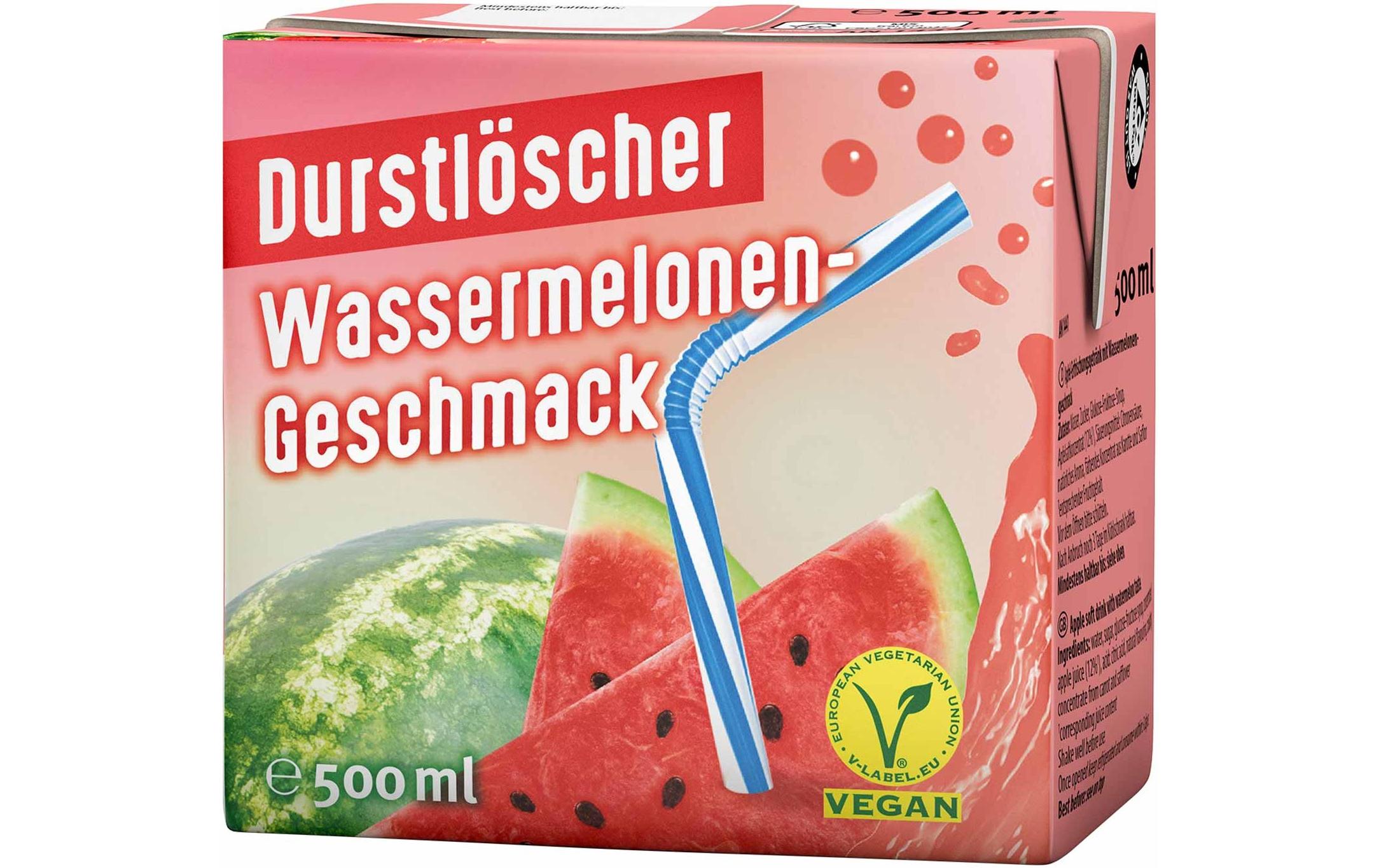 Eistee Wassermelone 0.5 lApfel-Erfrischungsgetränk mit Wassermelonengeschmack