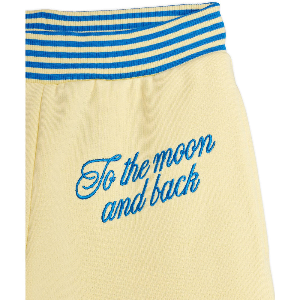 Køb Mini Rodini Yellow To The Moon Emb Sweatpants