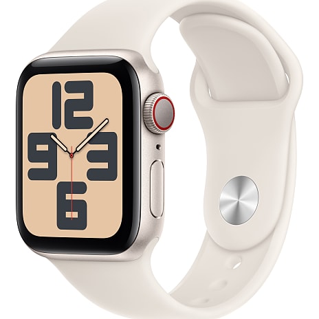 Apple Watch SE (2024) 40 mm Cell - Starlight Aluminium Sport Band