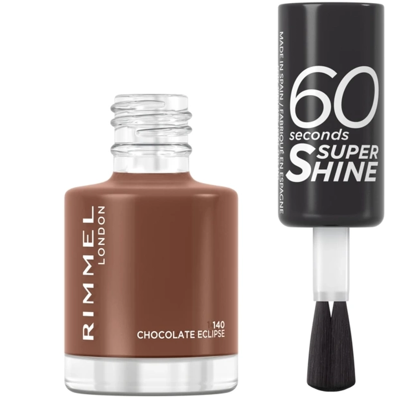 RIMMEL 60 Seconds Nail Polish 8 ml - 140 Chocolate Eclipse