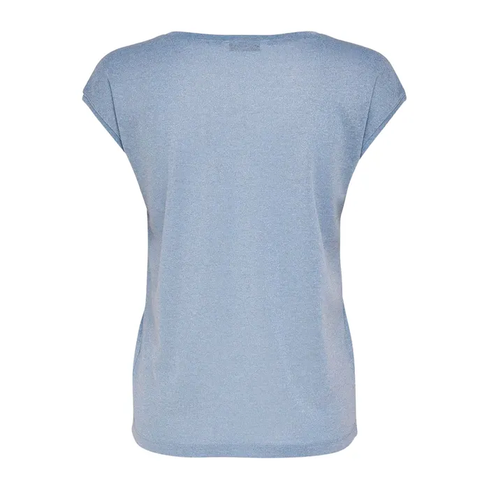 Only Silvery V-neck Loose Shirt Dames