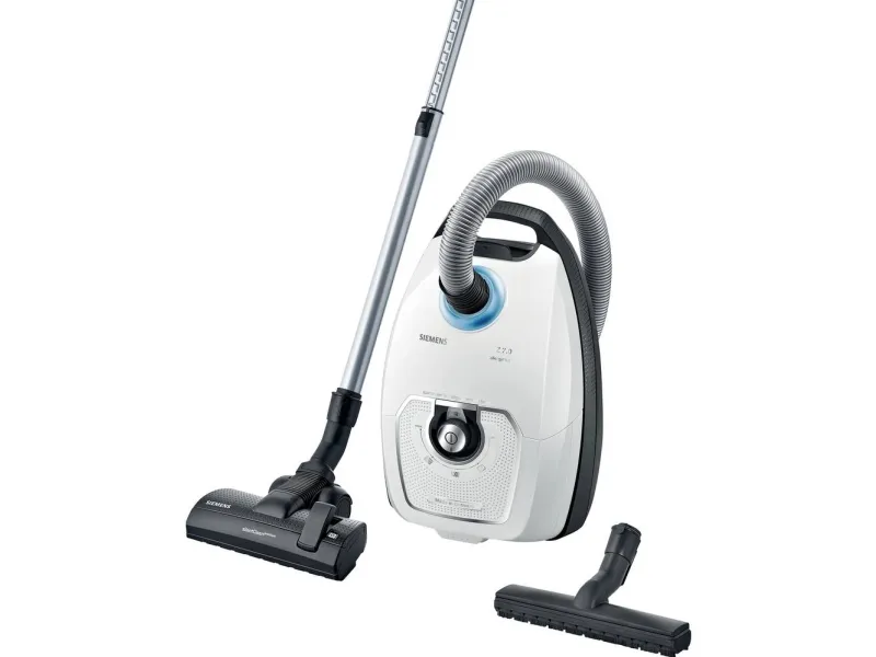 Siemens Z7.0 family allergyPlus VSZ7442S - Støvsuger - beholder - pose - hvid/sort