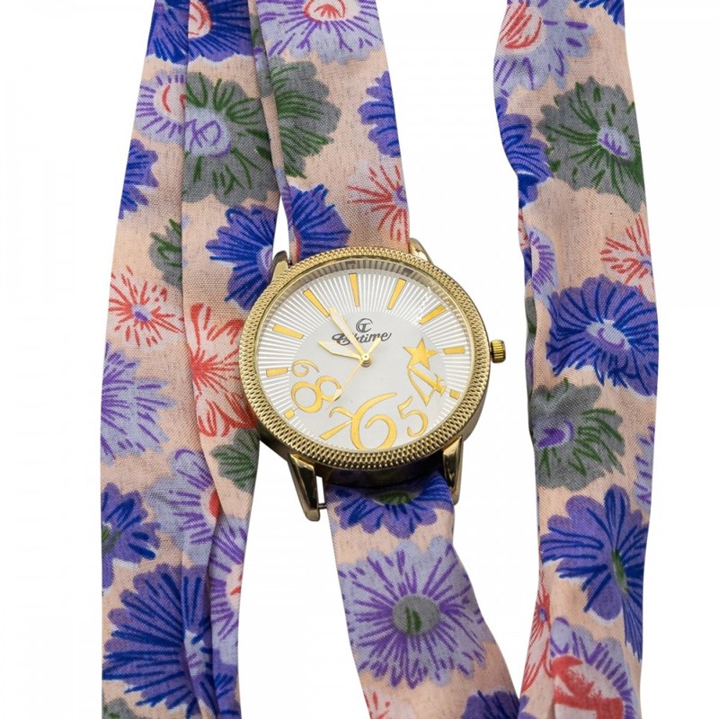 Montre Femme CHTIME bracelet Tissu Rose
