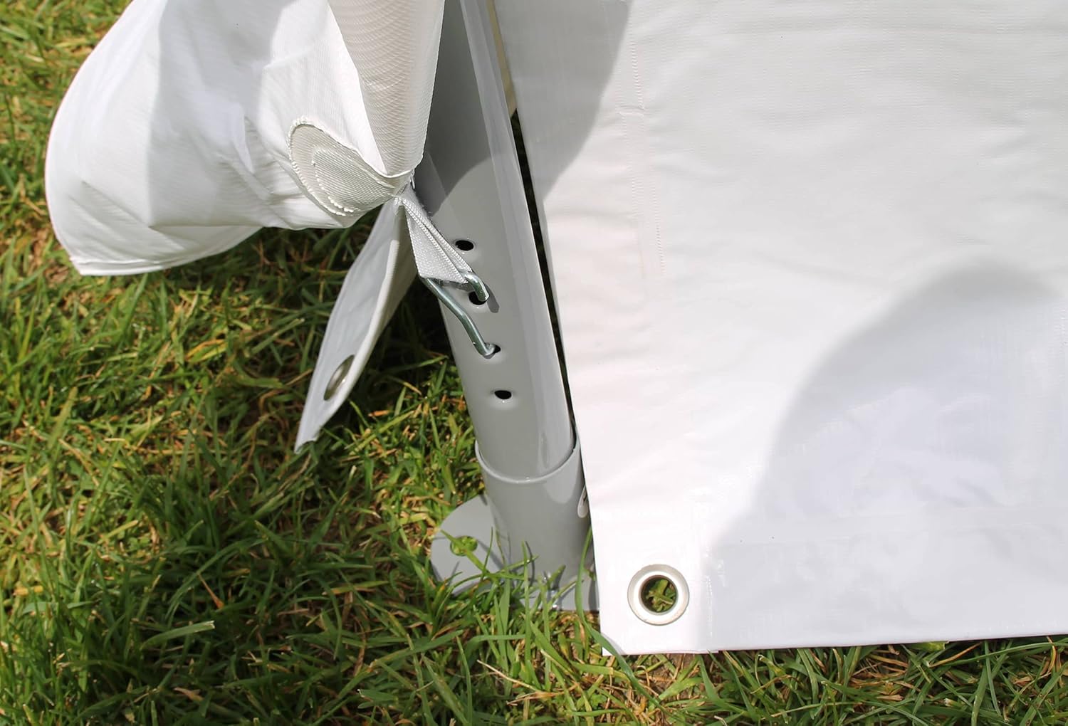 Partyzelt 3x3 Classic Premium PVC 400 g/m² wasserdicht inkl. Seiten Festzelt Gartenzelt Weiß