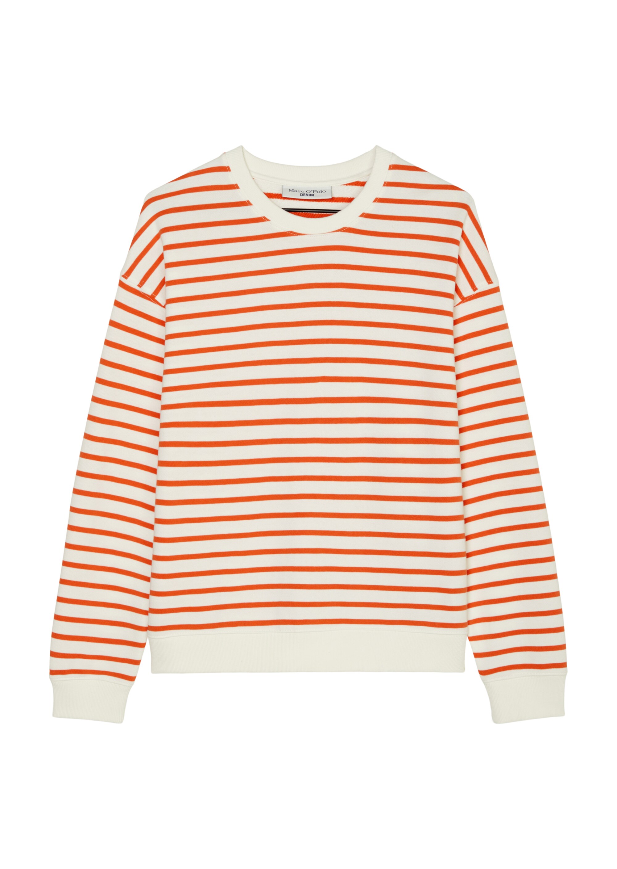 Geringeltes Sweatshirt oversizeaus reinem Organic Cotton