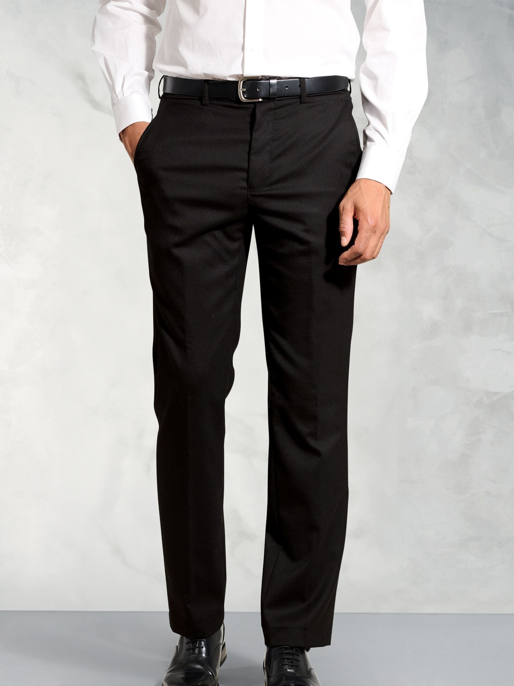 Zwart - Brook Taverner Flannel Trousers