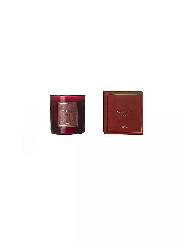 CULTI Weihnachtskerze 270g klein GIOIA Rot dunkelrot