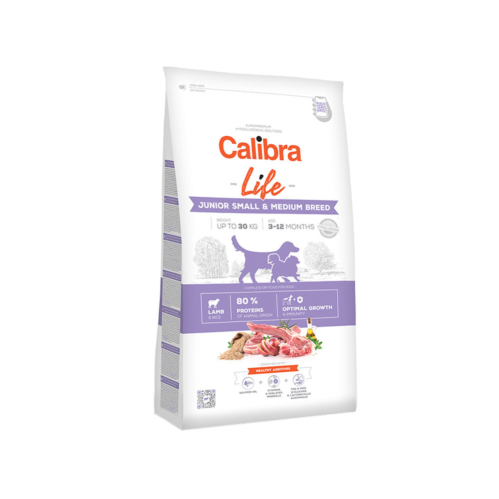 Calibra Dog Life Junior Small & Medium Breed - Lam