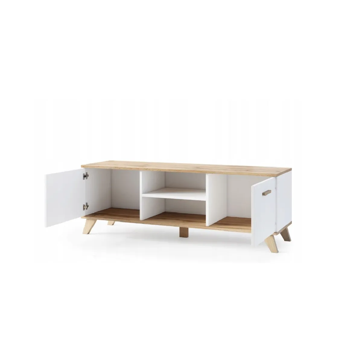 DUSINE Meuble TV BERGEN blanc 150 cm