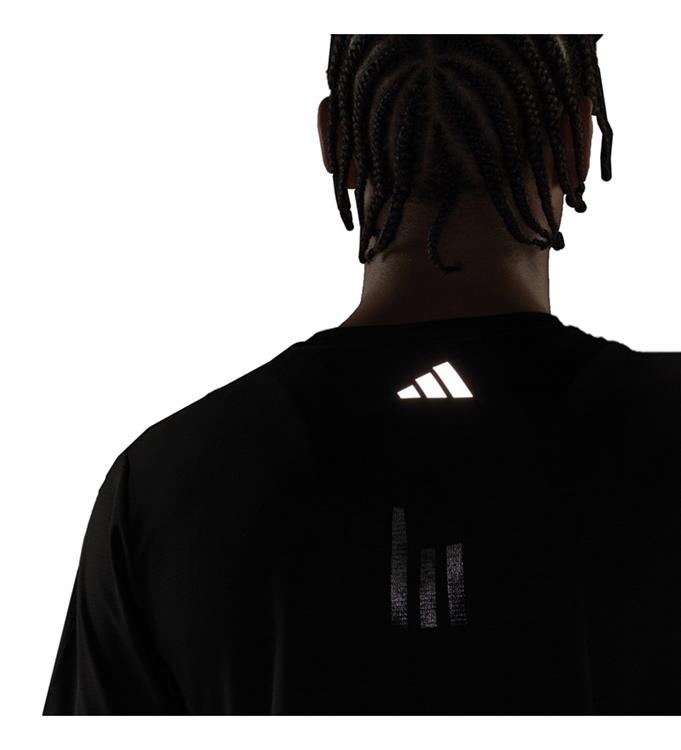 adidas Men Run Icons 3 Bar Logo T-shirt