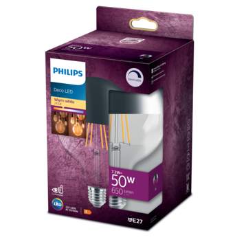 Philips LED globe E27 50W spiegel dimbaar