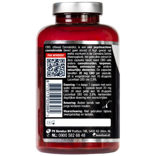 Lucovitaal CBD Cannabidiol 20mg Capsules 90CP