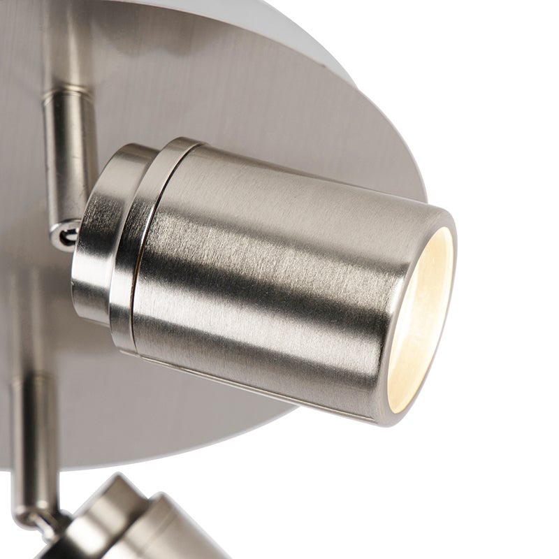 Moderne badkamerspot staal 2-lamps IP44 - Ducha