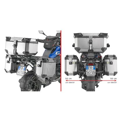 Support valises Givi PL ONE FIT MONOKEY CAM-SIDE Trekker Outback - Noir