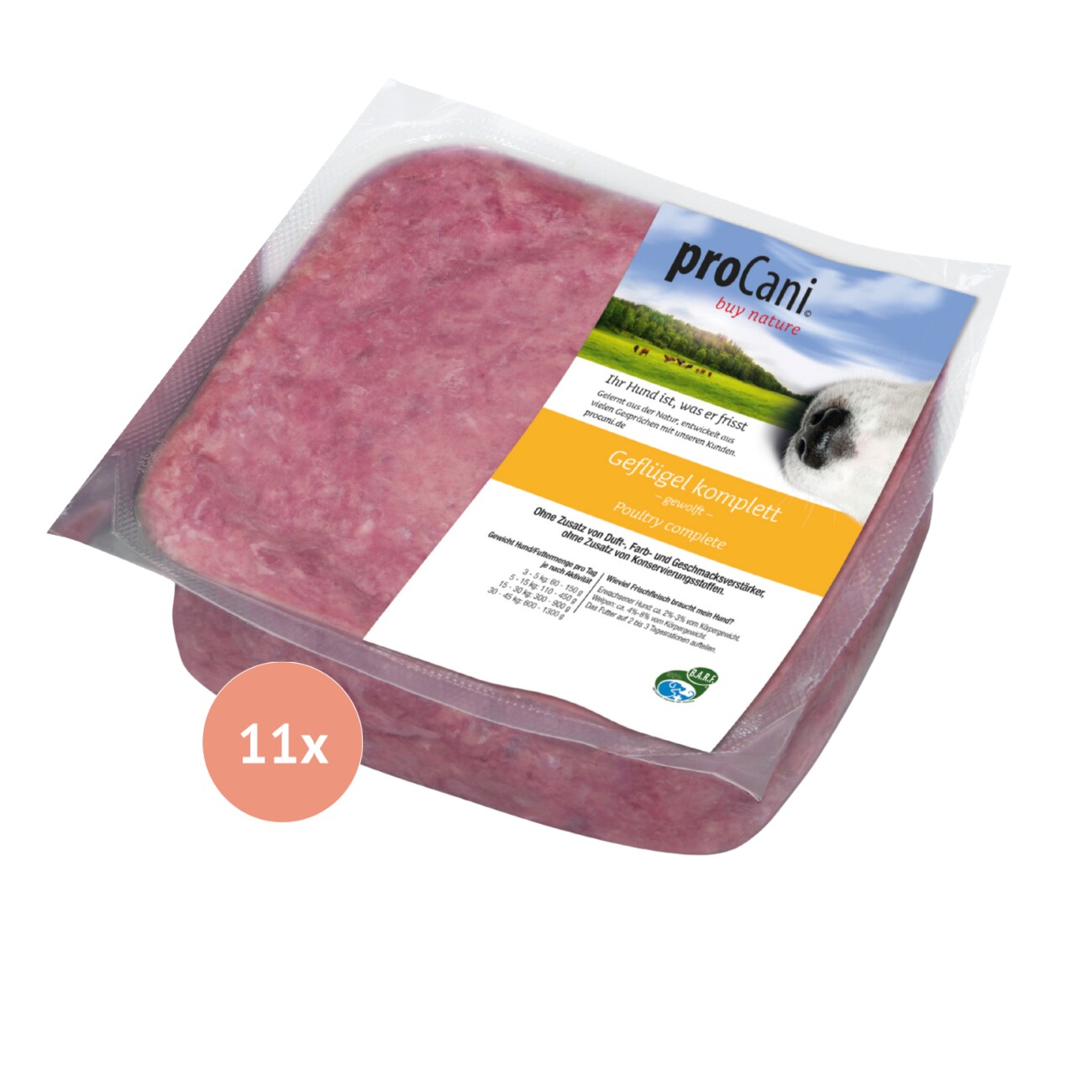 ProCani BARF-Paket pur Kalziumreich