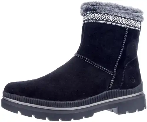Remonte zwart combi D0C83-03 - maat 43 enkellaars zwart combi - maat 43 Calandschoen