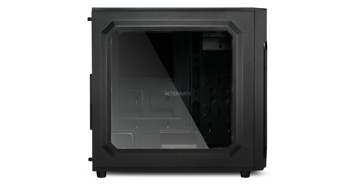 SharkoonVG6-W RGB midi tower behuizing  (Zwart | 4x USB-A | RGB | Window)