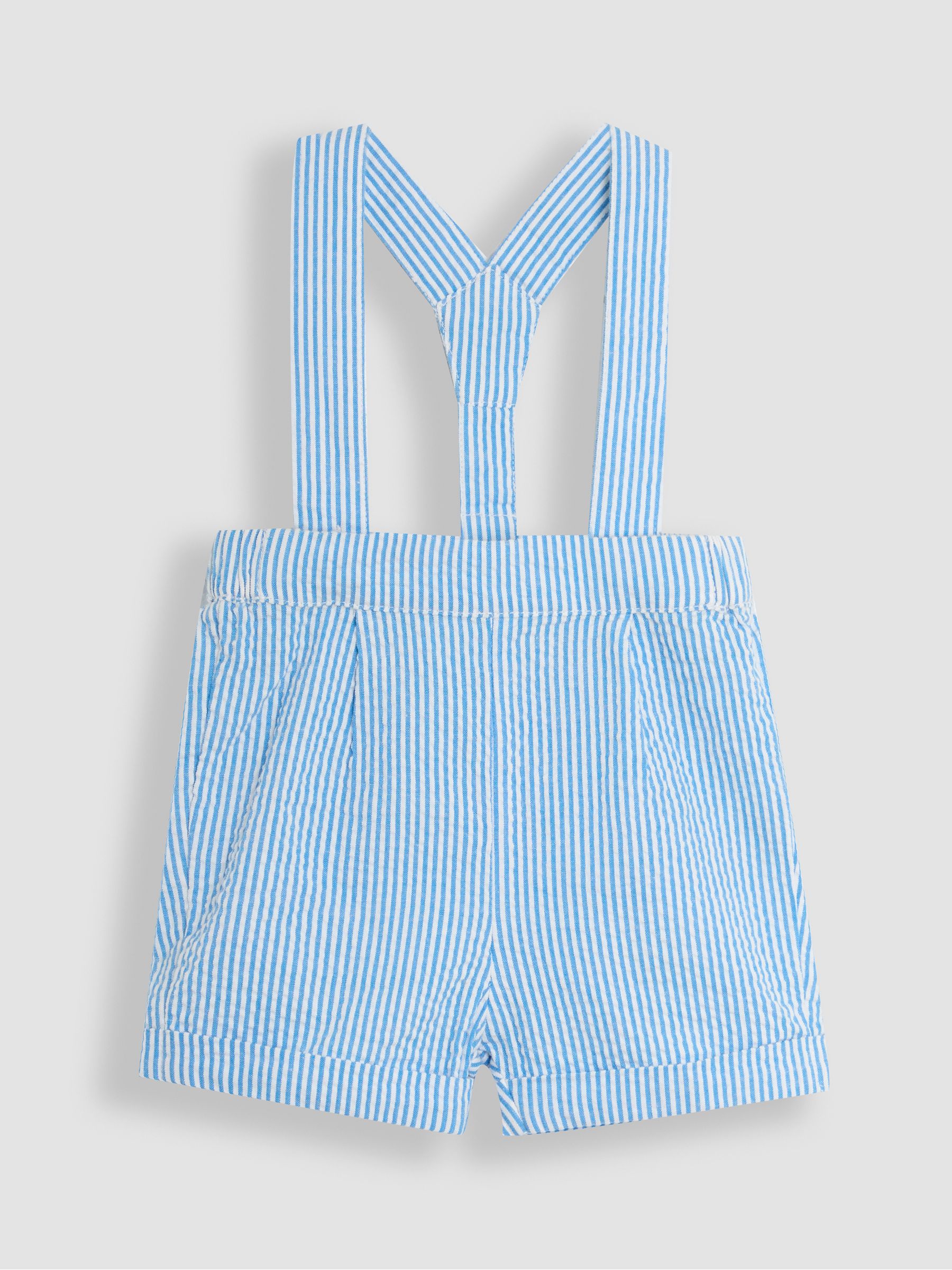JoJo Maman Bébé 2 Piece Grandad Shirt & Shorts Set