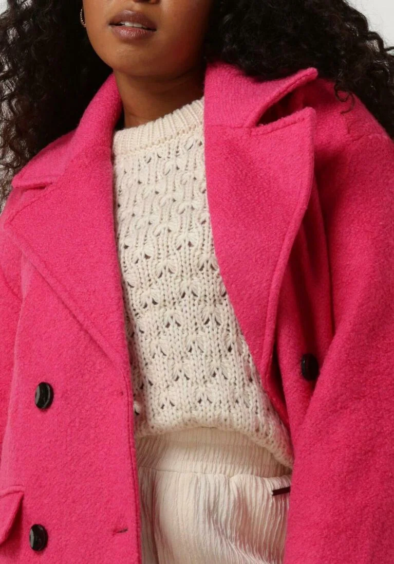 Y.A.S. roze y.a.s. mantel yasmila ls wool mix coat s.noos