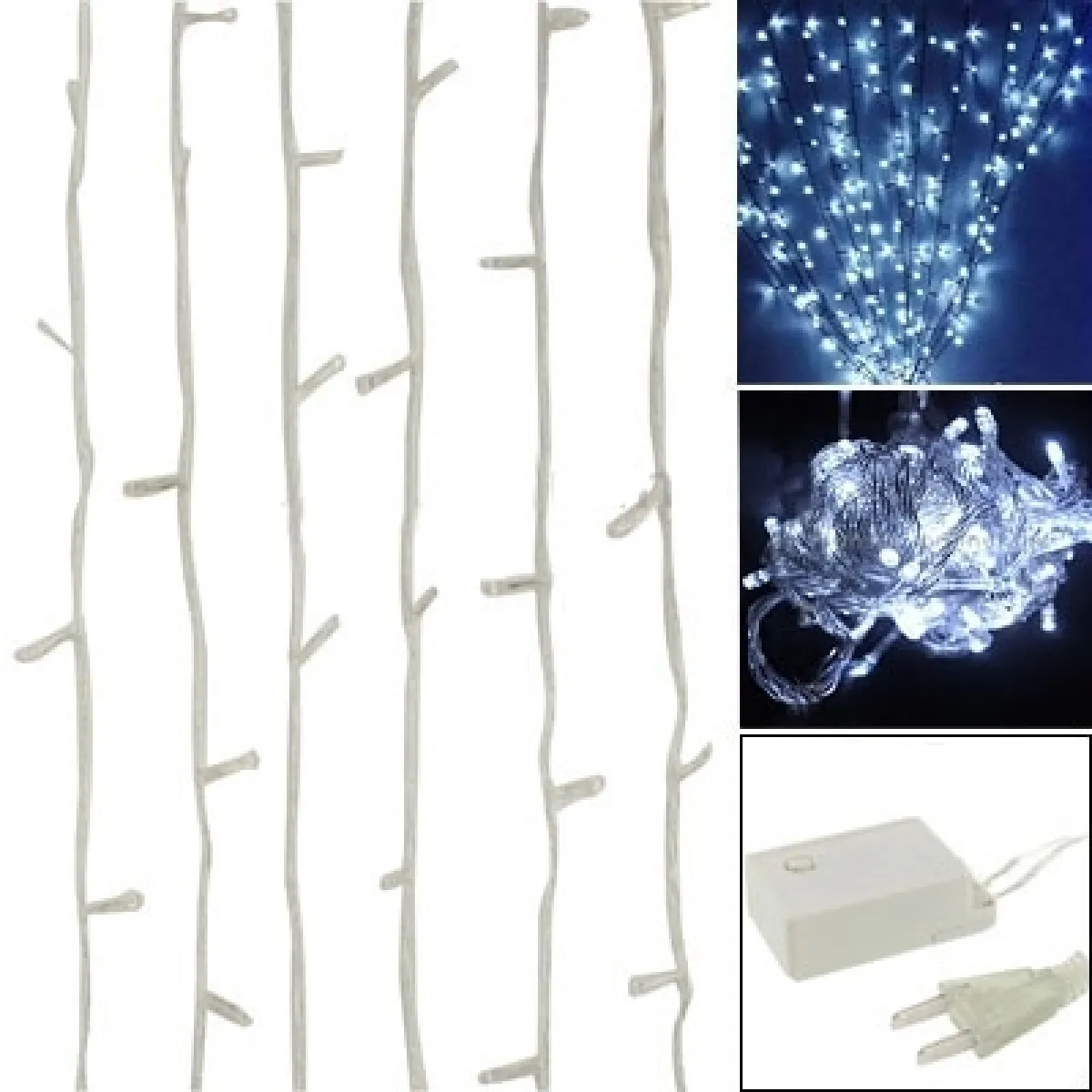 Wewoo Guirlande Noël 10M 100 LEDs Blanc