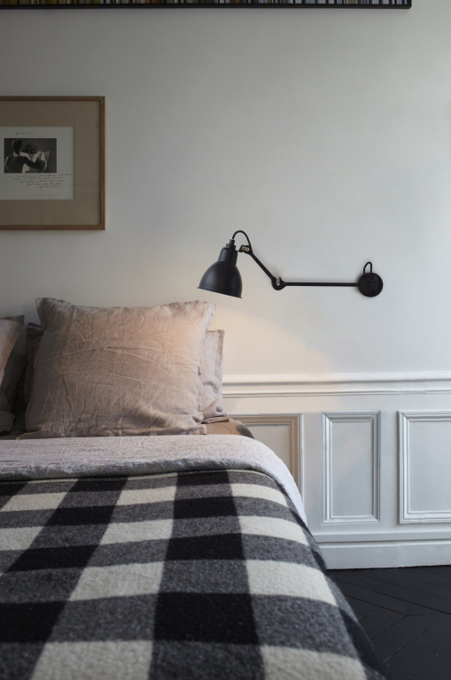 DCW éditions Lampe Gras N204 L40 Single wandlamp zwart