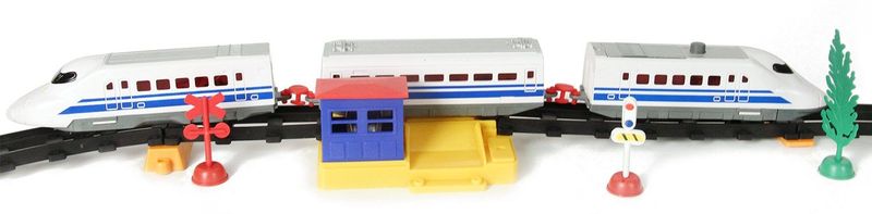Johntoy - Hogesnelheidstrein Set - 50 Dlg.
