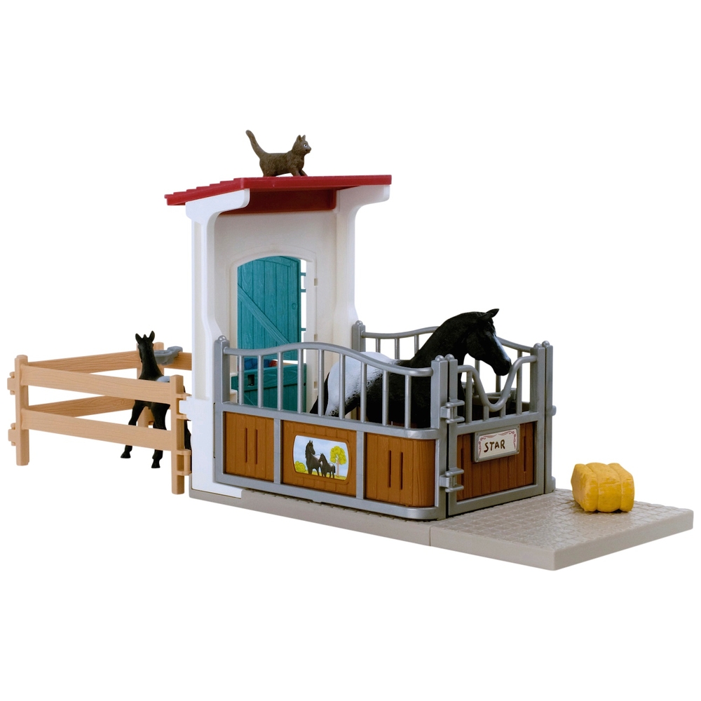 Schleich Horse Club Pferdeanhänger mit Stute und Fohlen 42611