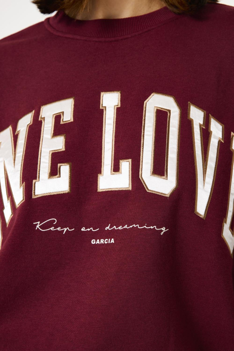 Garcia bordeaux dames sweater