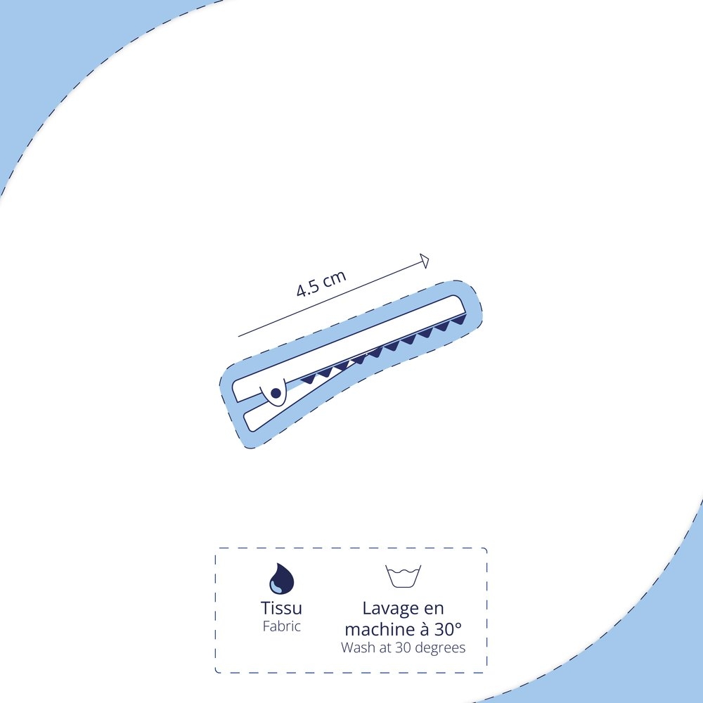 Petite Barrette Pétales De Fleur Lin Cuivré