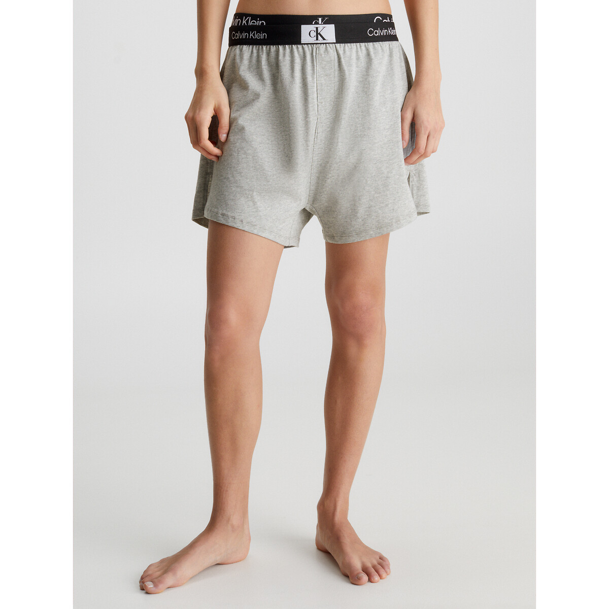 CALVIN KLEIN ROUPA ÍNTIMA<br>Shorts de pijama em algodão