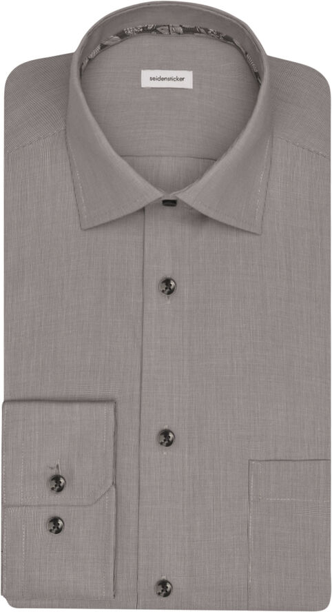 Seidensticker Business Shirt Regular Long sleeve Kent-Collar Uni Grey
