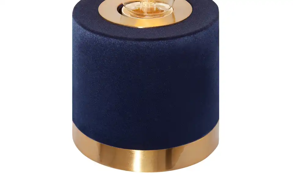 Tischleuchte, 1-flammig Blau, matt