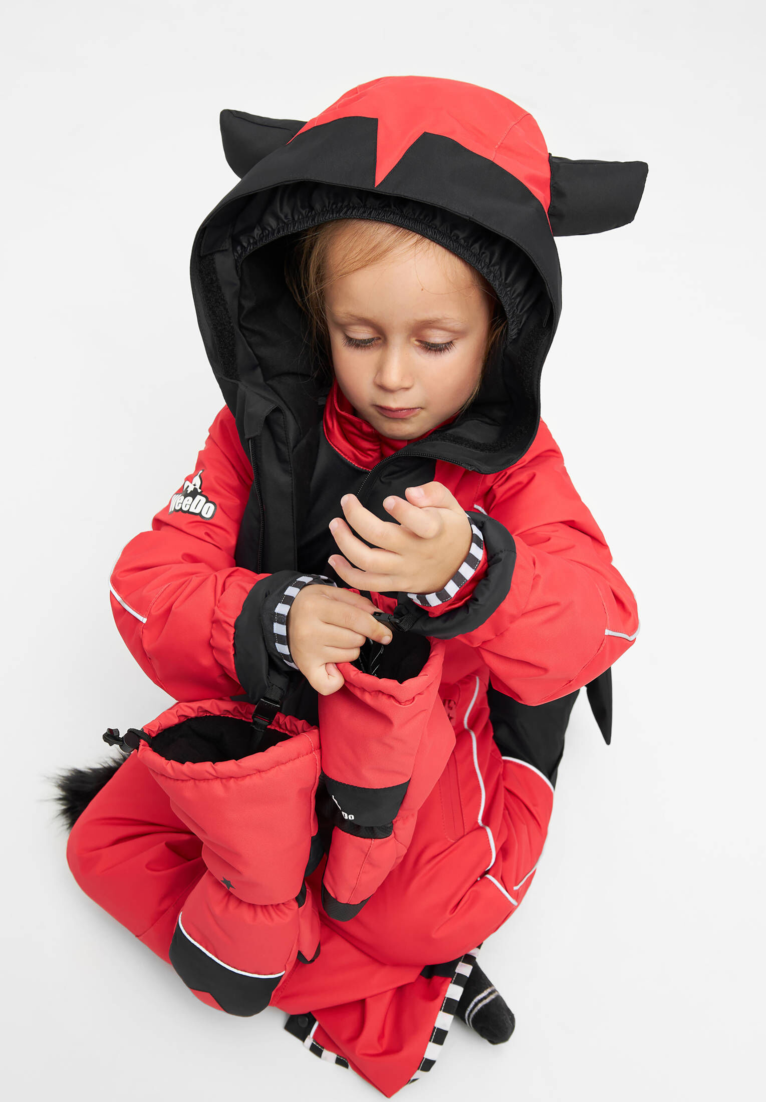WeeDo| Kinder Fausthandschuhe DEVILDO Red