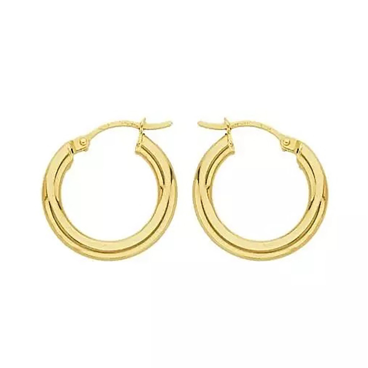 Boucles d'oreilles créoles or jaune 18 carats 16 mm