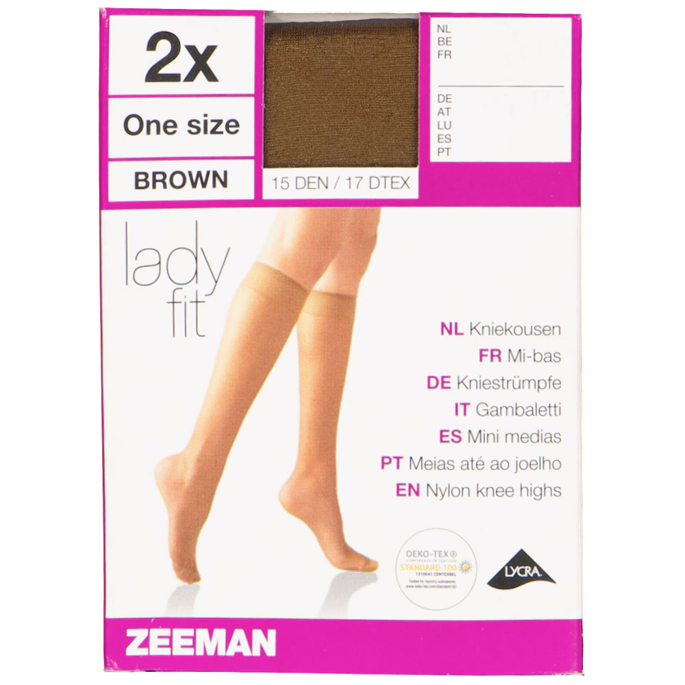 Lady fit Kniekousen - Bruin