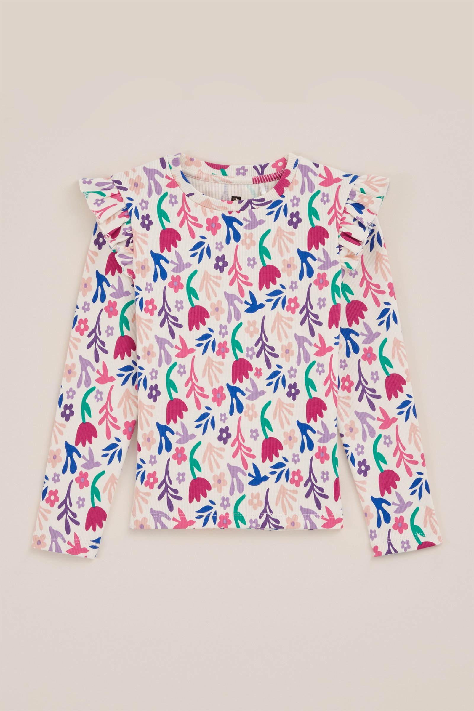 Meisjes T-shirt met dessin WE Fashion Multikleur
